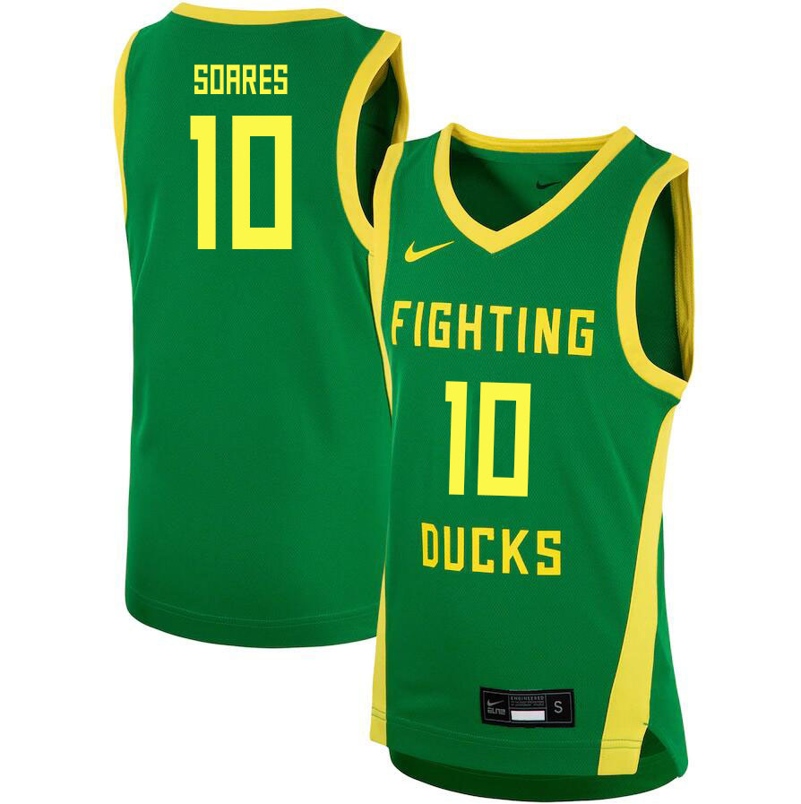 Men #11 Rivaldo Soares Oregon Ducks College Basketball Jerseys Sale-Green - Click Image to Close
